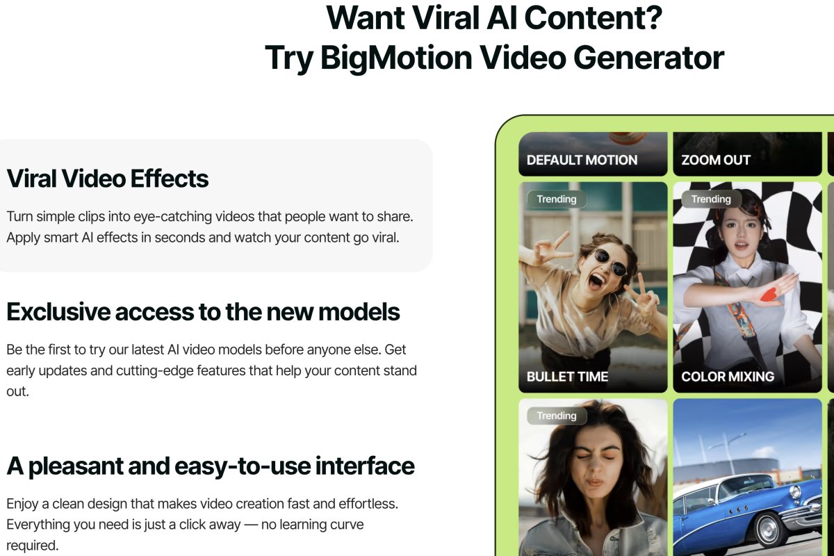BigMotion AI screenshot 1