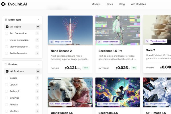 EvoLink | aicreators.tools